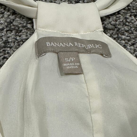 BANANA REPUBLIC Cream Halter Blouse Top, Size Small - Picture 5 of 8